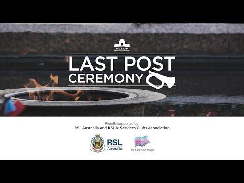 Australian War Memorial Holds Last Post Ceremony For Corporal John Francis Kelly
